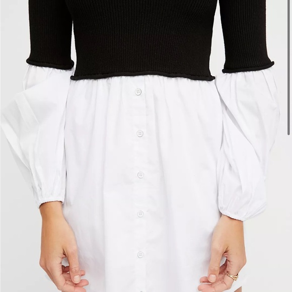 Chunky Rib Sweater Mini Dress - Picture 2 of 5